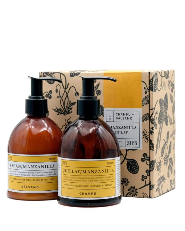 Pack Champú y Bálsamo Manzanilla Quillay
