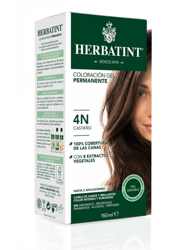 4N Castaño Natural - Tintura Permanente Natural
