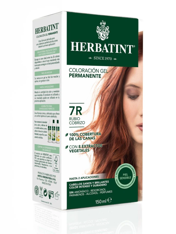 7R Rubio Cobrizo - Tintura Permanente Natural