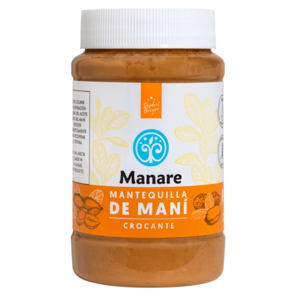 Mantequilla de Maní Crocante Manare 500 g
