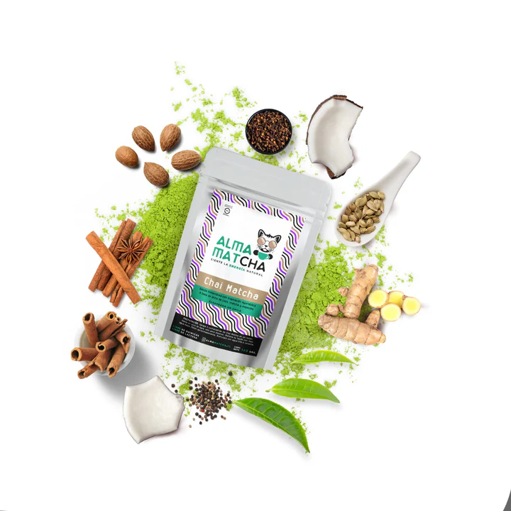 Té Chai Matcha Latte 120 gr (con especias masala Chai) - Imagen 2