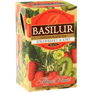 Basilur Té Negro Con Frutillas Y Kiwy - 25 Bolsas