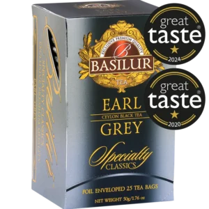 Basilur Té Negro Ceylon- Earl Grey 25 Bolsas